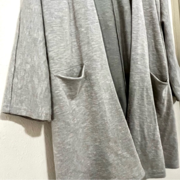 Anthropologie DONNI Longline pinstripes Grandmacore open front cardigan OS women - Picture 3 of 11